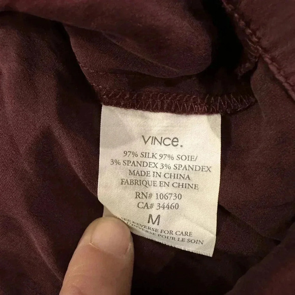 Vince Silk Purple Women's Dress Medium - Picture 4 of 4